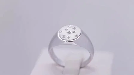 Персонализированные ювелирные изделия на заказ, позолоченное кольцо для мужчин и женщин, гравируемое пустое кольцо-печатка унисекс, кольцо-печатка из стерлингового серебра 925 пробы