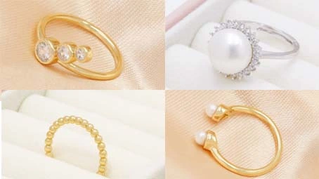 2021 оптовая продажа простое маленькое серебряное кольцо 925 пробы в минималистском стиле с жемчугом
