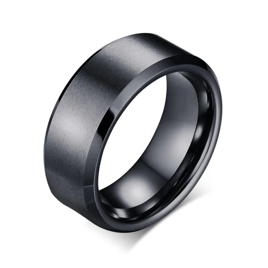 Модное мужское вольфрамовое кольцо 8 мм